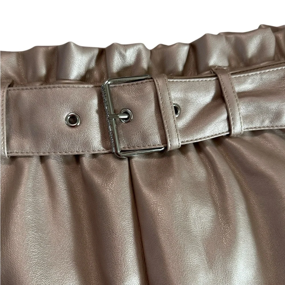Marc New York Light Pink Metallic Skirt Size M NWT